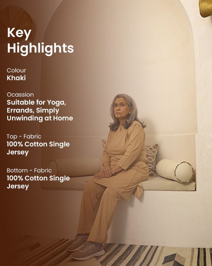 Keyhole Charm T-shirt Kurta Set