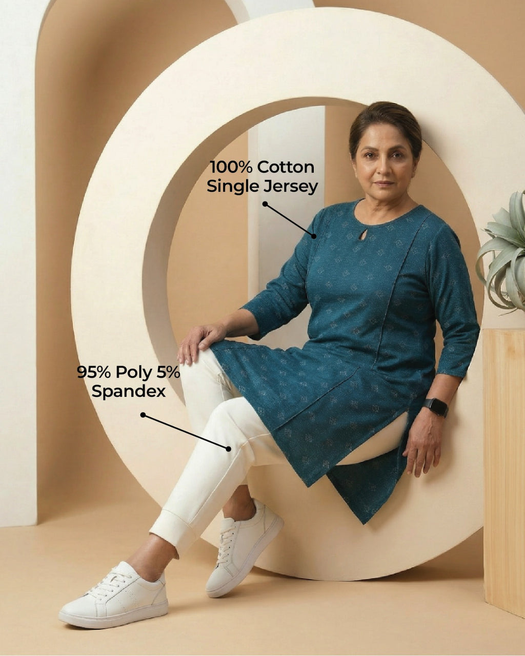 Sukoon Keyhole Kurta Set