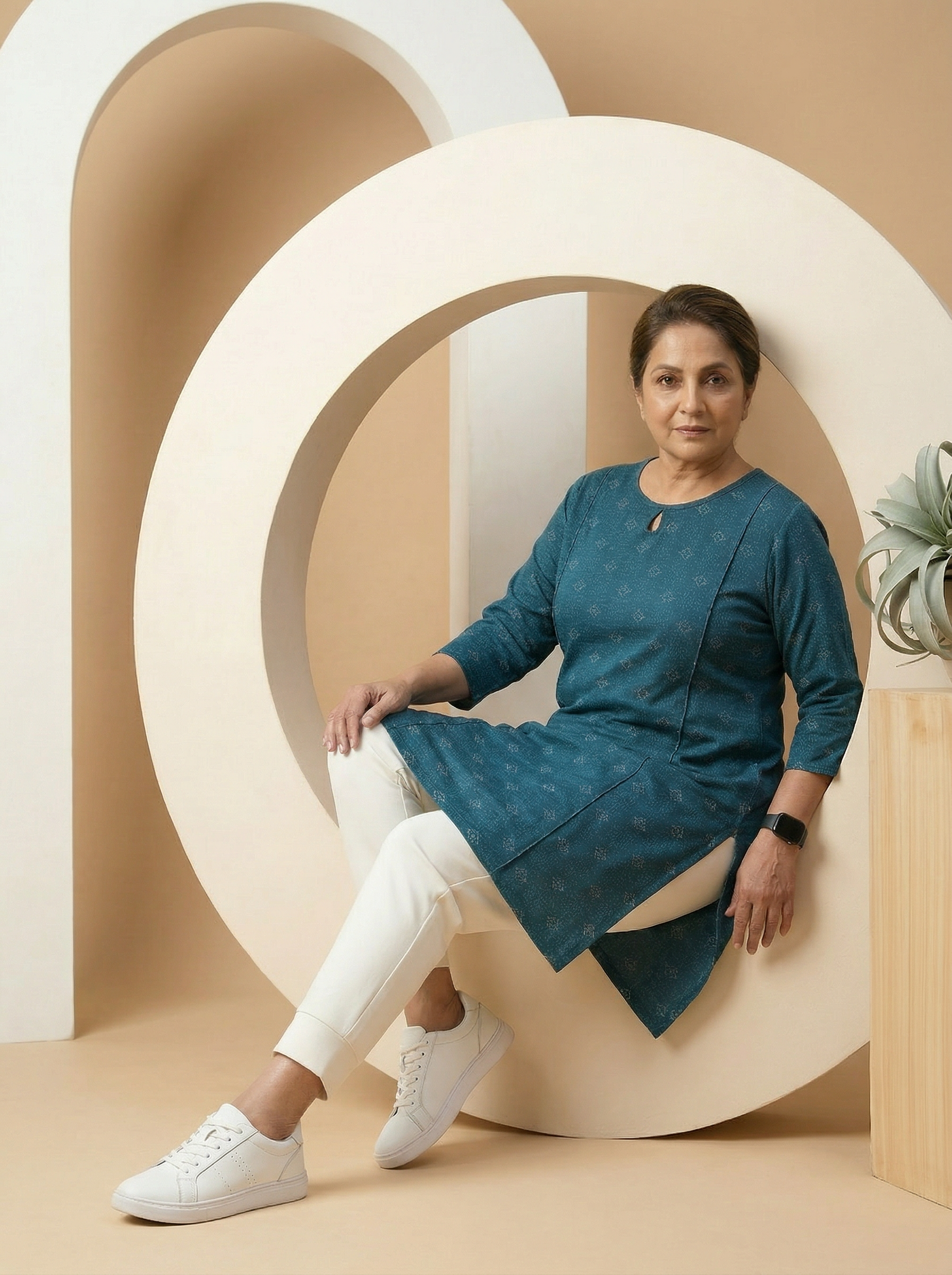 Sukoon Keyhole Kurta Set